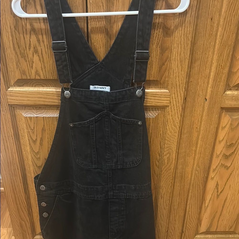Old Navy black Denim Overalls